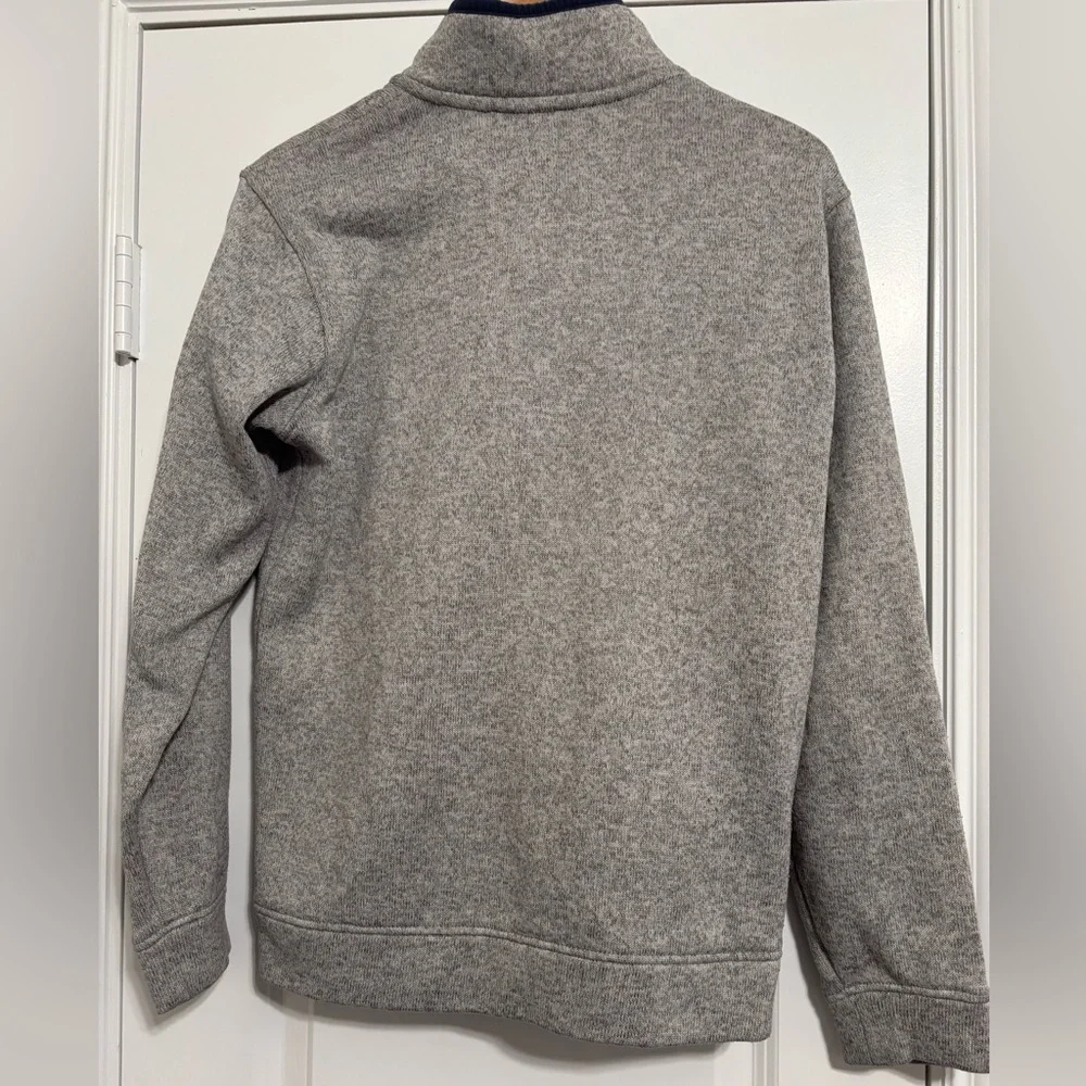Eddie Bauer Fleece 1/4 Button Pullover Sweater Men's‎ Size M Gray